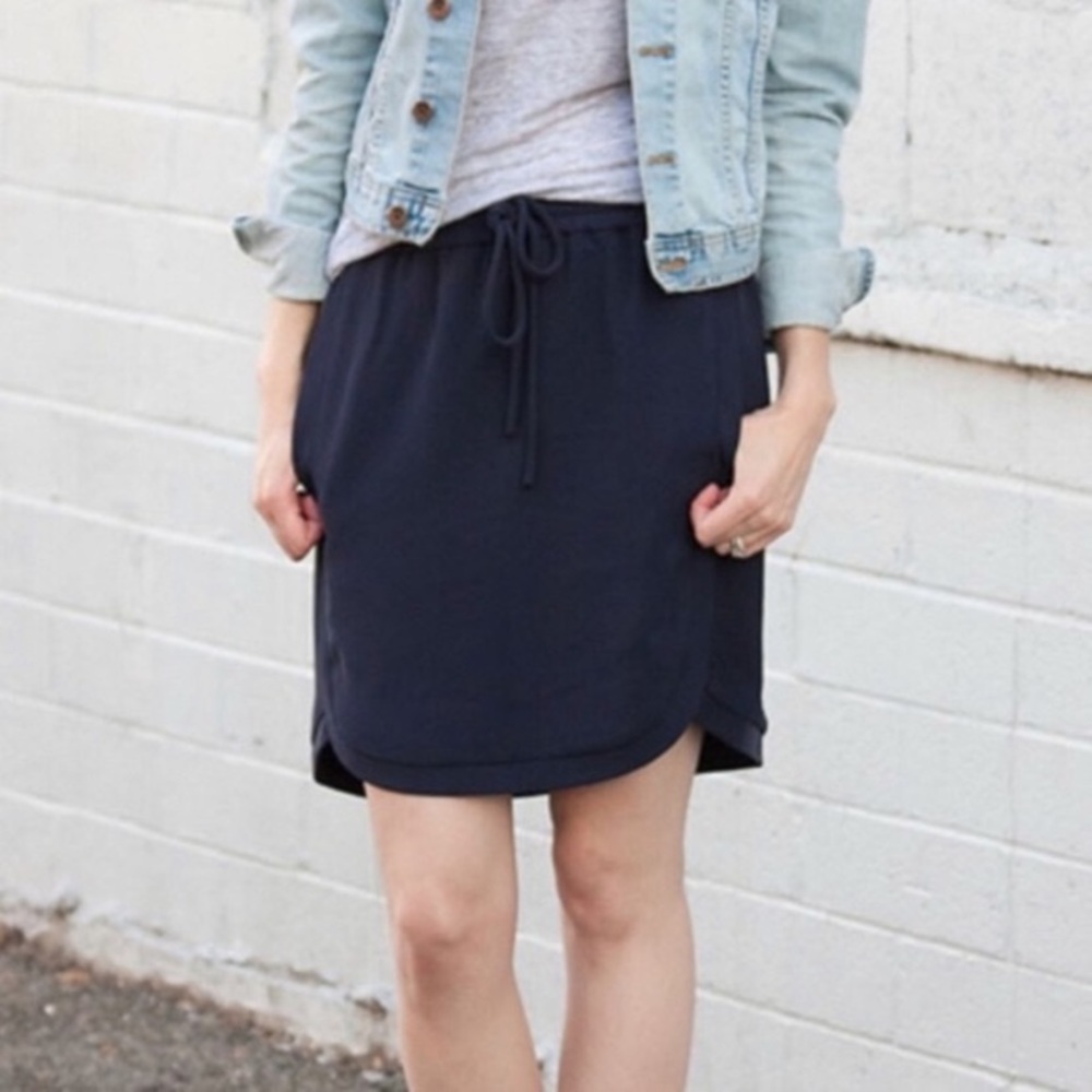 Jcrew Drawstring Skirt